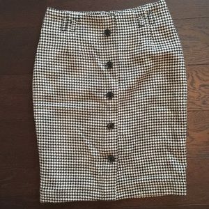 Herringbone Pencil Skirt